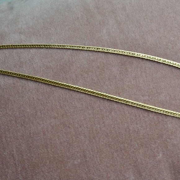 Gold Tone V Necklace - Picture 6 of 6